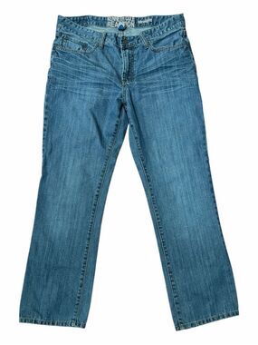 Kenneth Cole Straight-Leg Medium Blue Jeans